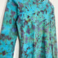 Ice Dye Longsleeve Top Blue Purple Green