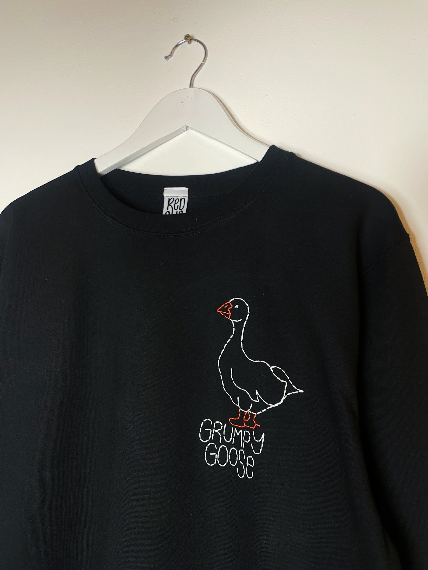 Grumpy Goose Hand Embroidered Sweatshirt