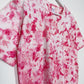 M | Ice Dye Pink Hand Dyed Ice Tie Dye T-Shirt