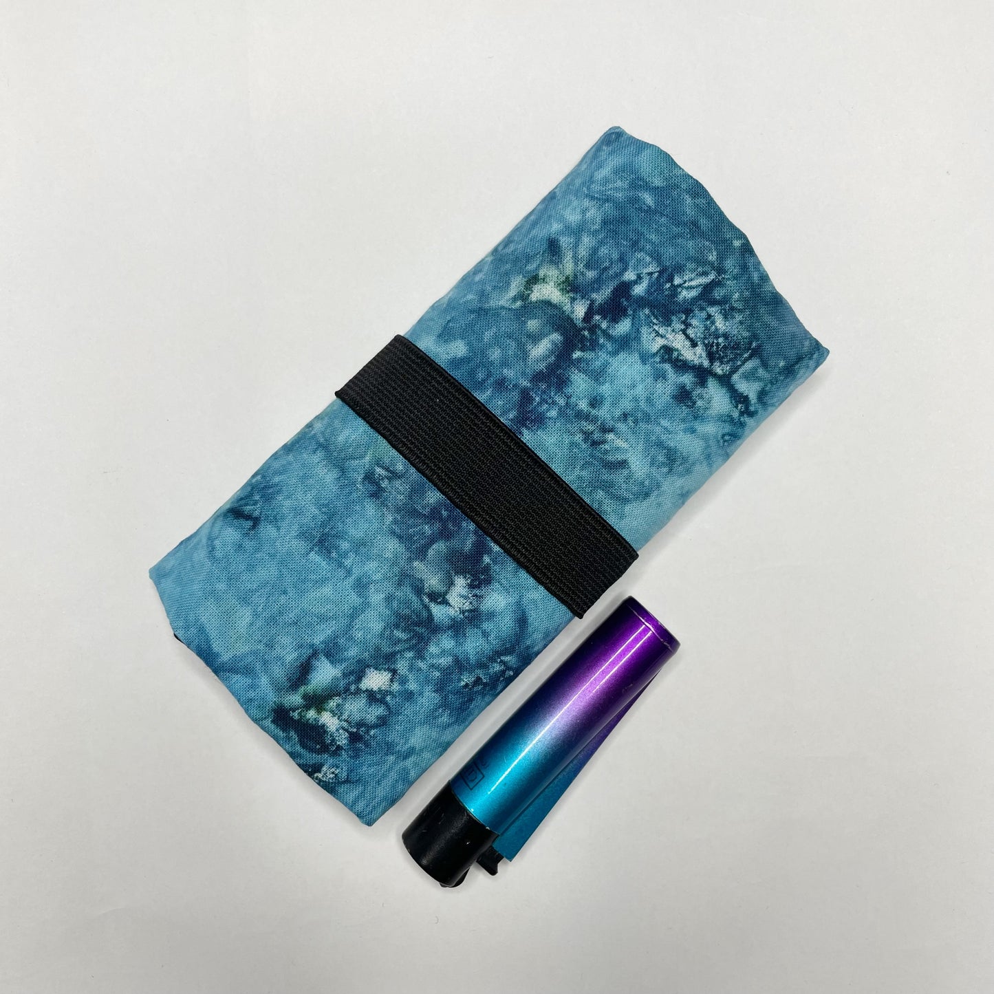 Handmade Ocean Blue Ice Dye Tobacco Pouch