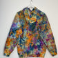 M | Ice Dye Blue Sunrise Multicolour Hand Dyed Pullover Hoodie