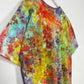 XL | Ice Dye Rainbow Multicolour Hand Dyed Ice Tie Dye T-Shirt