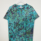 L | Blue Purple Ice Dye Hand Dyed T-Shirt