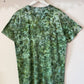 L | Ice Dye Dark Green Hand Dyed Ice Tie Dye T-Shirt