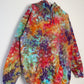 XL | Ice Dye Rainbow Multicolour Hand Dyed Pullover Hoodie