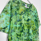 L | Ice Dye Green Hand Dyed Ice Tie Dye T-Shirt