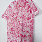 L | Ice Dye Pink Hand Dyed Ice Tie Dye T-Shirt