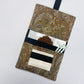 Handmade Tobacco Pouch | Brown Paisley Print Tobacco Storage Holder