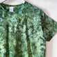 M | Ice Dye Dark Green Hand Dyed Ice Tie Dye T-Shirt