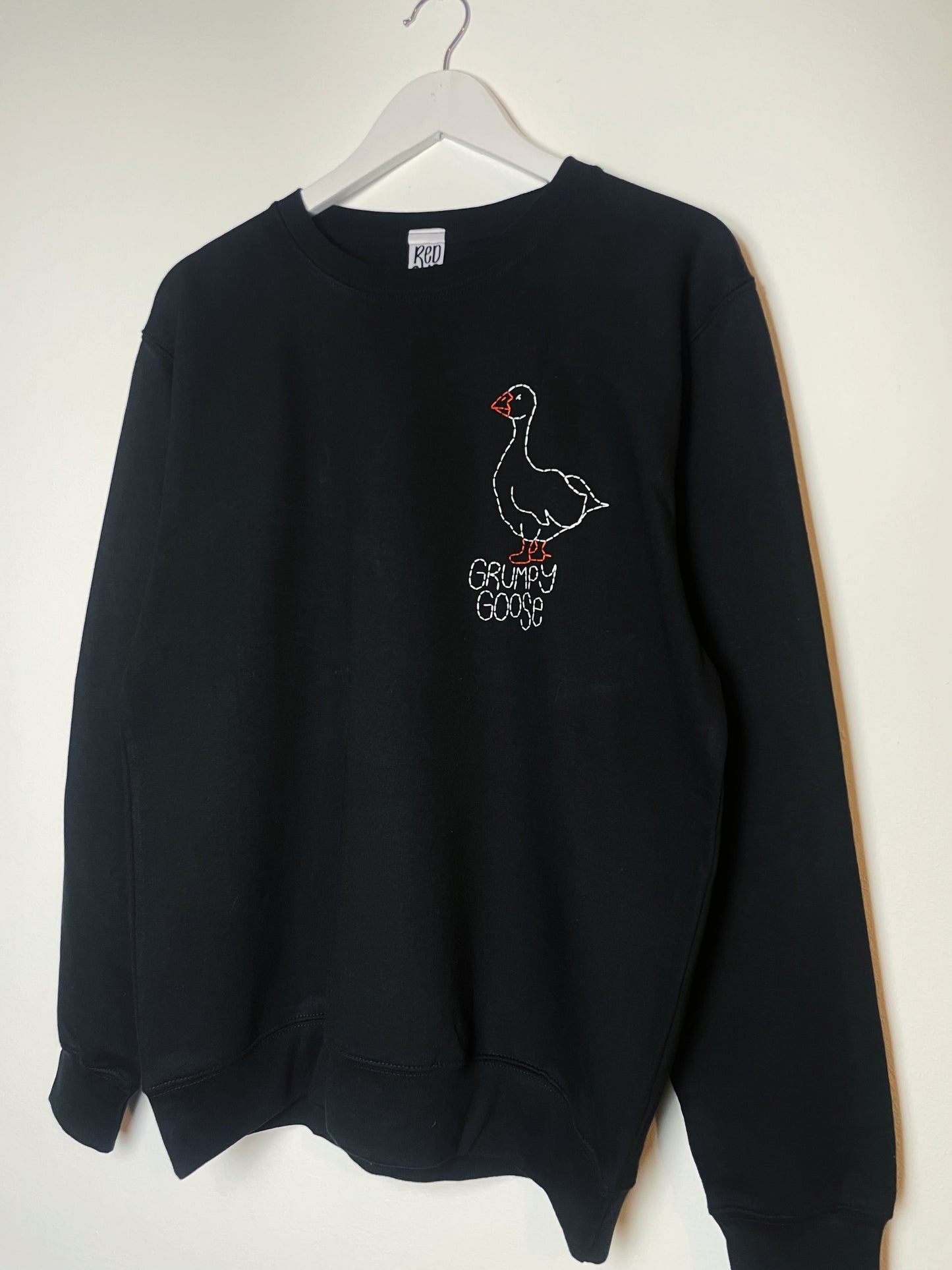 Grumpy Goose Hand Embroidered Sweatshirt