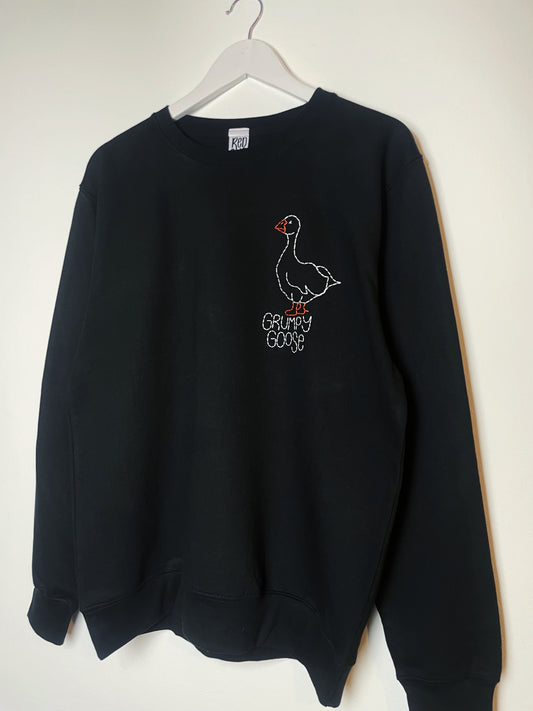 Grumpy Goose Hand Embroidered Sweatshirt