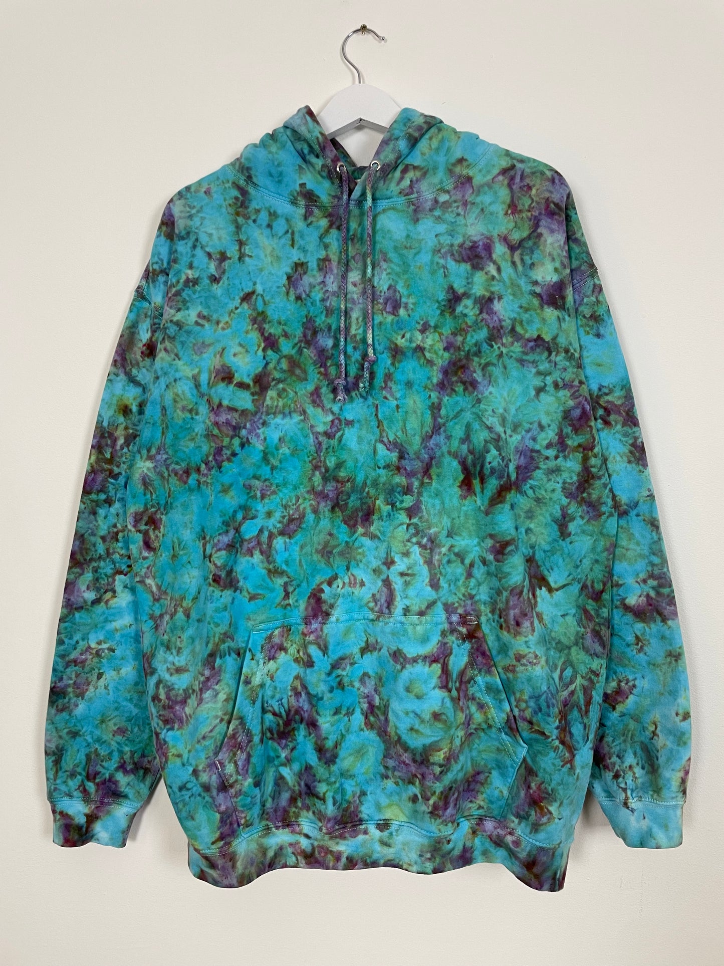 XL | Ice Dye Hand Dyed Pullover Hoodie