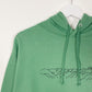 Mountain - Green Hand Embroidered Unisex Hoodie