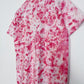 M | Ice Dye Pink Hand Dyed Ice Tie Dye T-Shirt