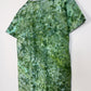 S | Ice Dye Dark Green Hand Dyed Ice Tie Dye T-Shirt