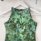 Ice Dye Green Crop Vest