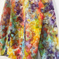 L | Ice Dye Rainbow Pink Multicolour Hand Dyed Pullover Hoodie