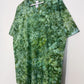 XL | Ice Dye Dark Green Hand Dyed Ice Tie Dye T-Shirt