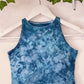 Ice Dye Ocean Blue Crop Vest