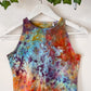 Ice Dye Rainbow Crop Vest