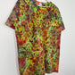 L | Ice Dye Rainbow Multicolour Hand Dyed Ice Tie Dye T-Shirt