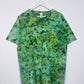 L | Ice Dye Green Hand Dyed Ice Tie Dye T-Shirt