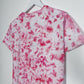 S | Ice Dye Pink Hand Dyed Ice Tie Dye T-Shirt
