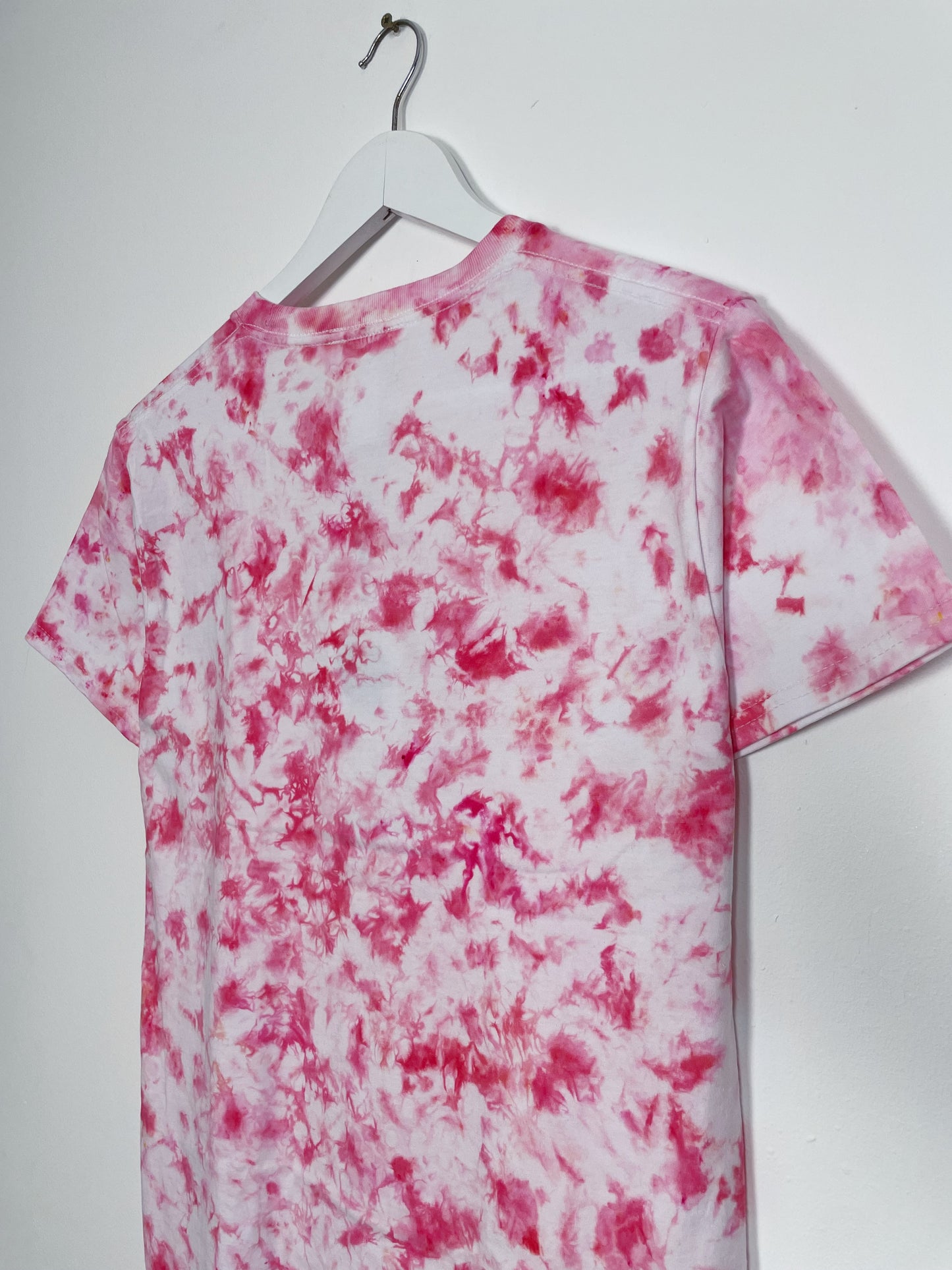 S | Ice Dye Pink Hand Dyed Ice Tie Dye T-Shirt