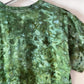 S | Ice Dye Dark Green Hand Dyed Ice Tie Dye T-Shirt