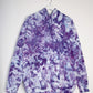 L | Ice Dye Purple Hand Dyed Pullover Hoodie