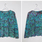 Ice Dye Longsleeve Top Blue Purple Green