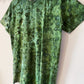 S | Ice Dye Dark Green Hand Dyed Ice Tie Dye T-Shirt