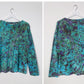 Ice Dye Longsleeve Top Blue Purple Green