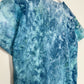 S | Ice Dye Ocean Blue Hand Ice Tie Dye T-Shirt