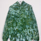 L | Ice Dye Dark Green Hand Dyed Pullover Hoodie