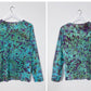 Ice Dye Longsleeve Top Blue Purple Green