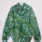L | Ice Dye Dark Green Hand Dyed Pullover Hoodie