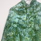 L | Ice Dye Dark Green Hand Dyed Pullover Hoodie