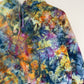 M | Ice Dye Blue Sunrise Multicolour Hand Dyed Pullover Hoodie