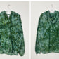 Ice Dye Dark Green Hand Dyed Zip Up Hoodie