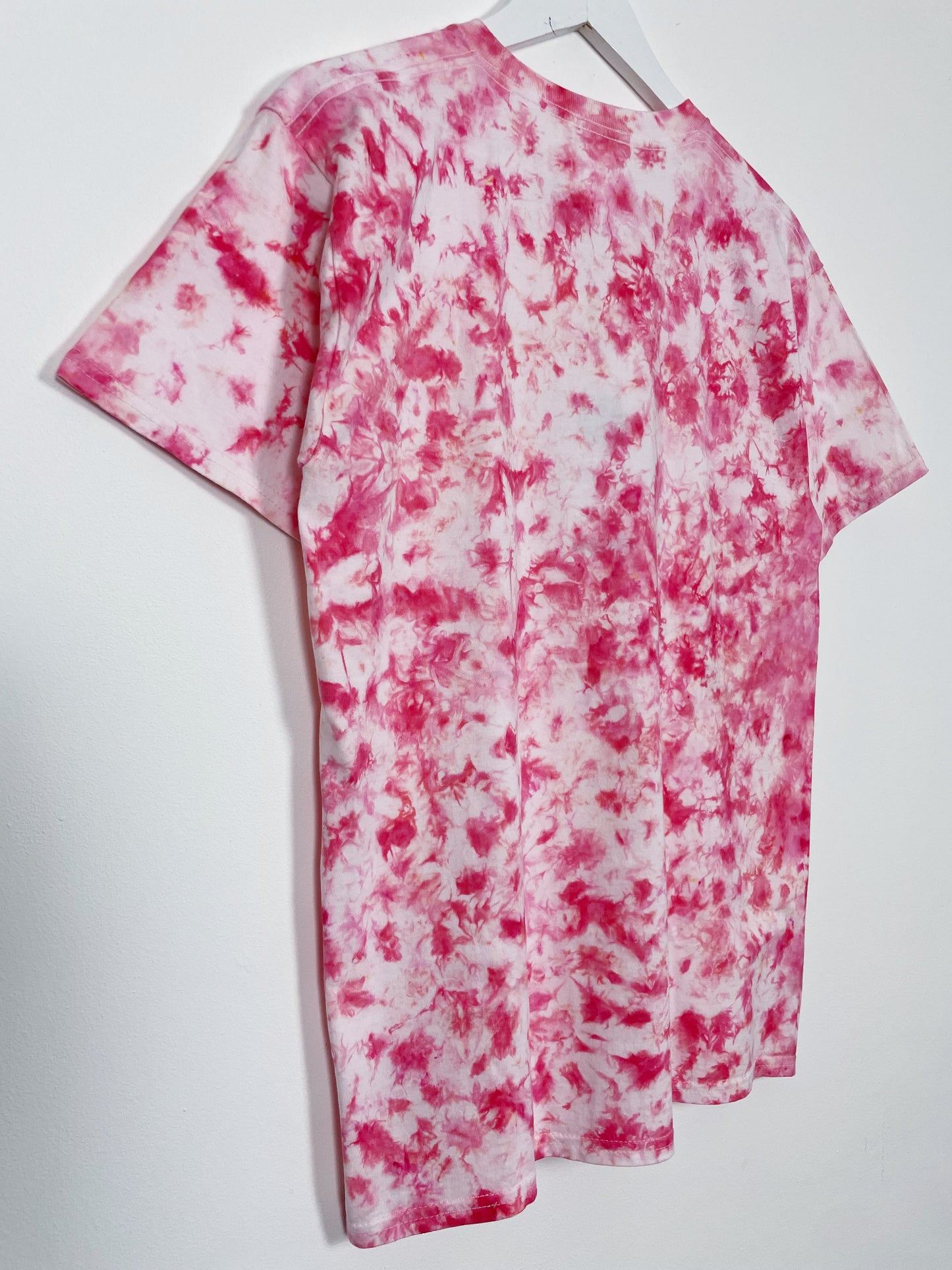 M | Ice Dye Pink Hand Dyed Ice Tie Dye T-Shirt