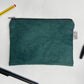 Handmade Corduroy Zip Pouch | Cord Pencil Case | Coin Purse Make-up Pouch