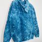 L | Ice Dye Ocean Blue Hand Dyed Pullover Hoodie