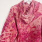 M | Ice Dye Crushed Raspberry Hand Dyed Pullover Hoodie