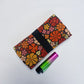 Handmade Tobacco Pouch | Black Floral Print Rolling Tobacco Storage Cover