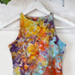 Ice Dye Rainbow Crop Vest