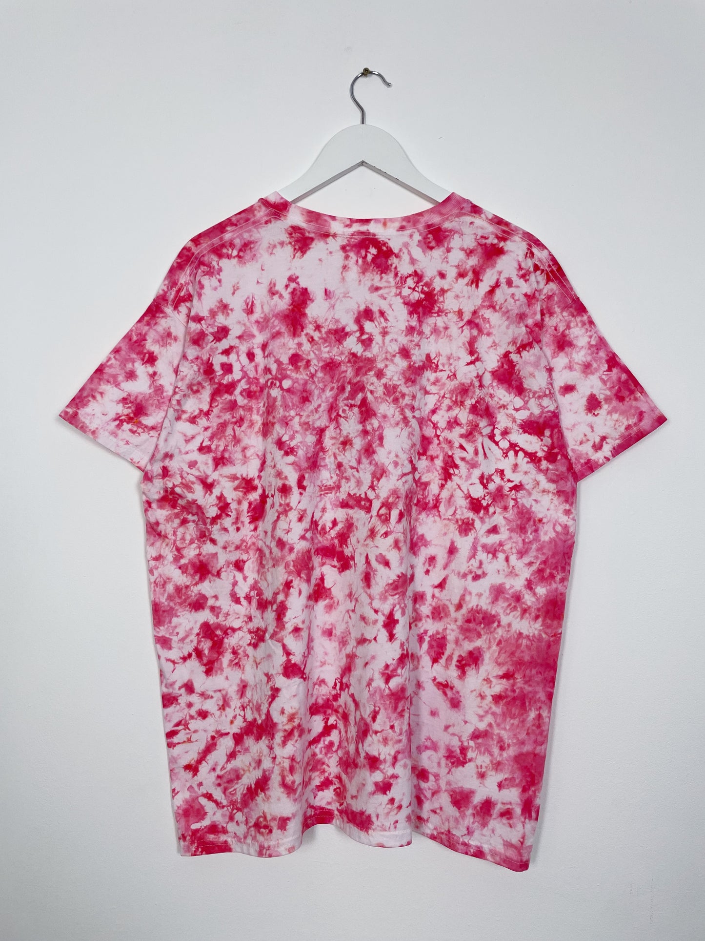 XL | Ice Dye Pink Hand Dyed Ice Tie Dye T-Shirt