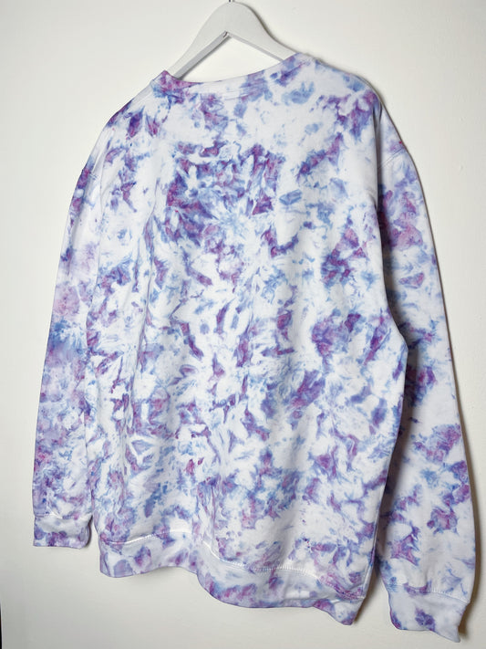 Made to Order - Ice Dye Lilac Hand Dyed Sweatshirt