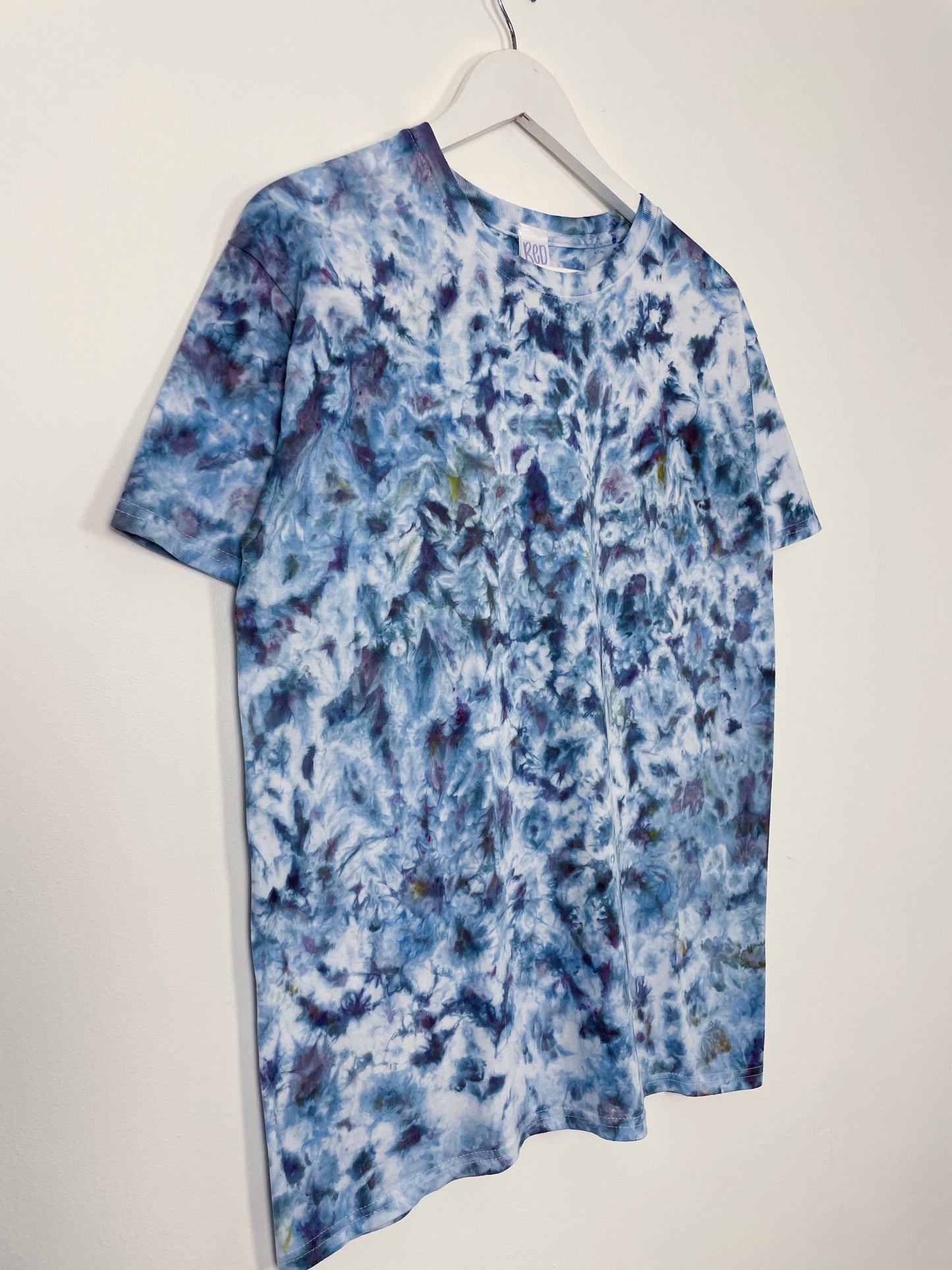 M | Ice Dye Frozen Waves Hand Dyed Ice Tie Dye T-Shirt