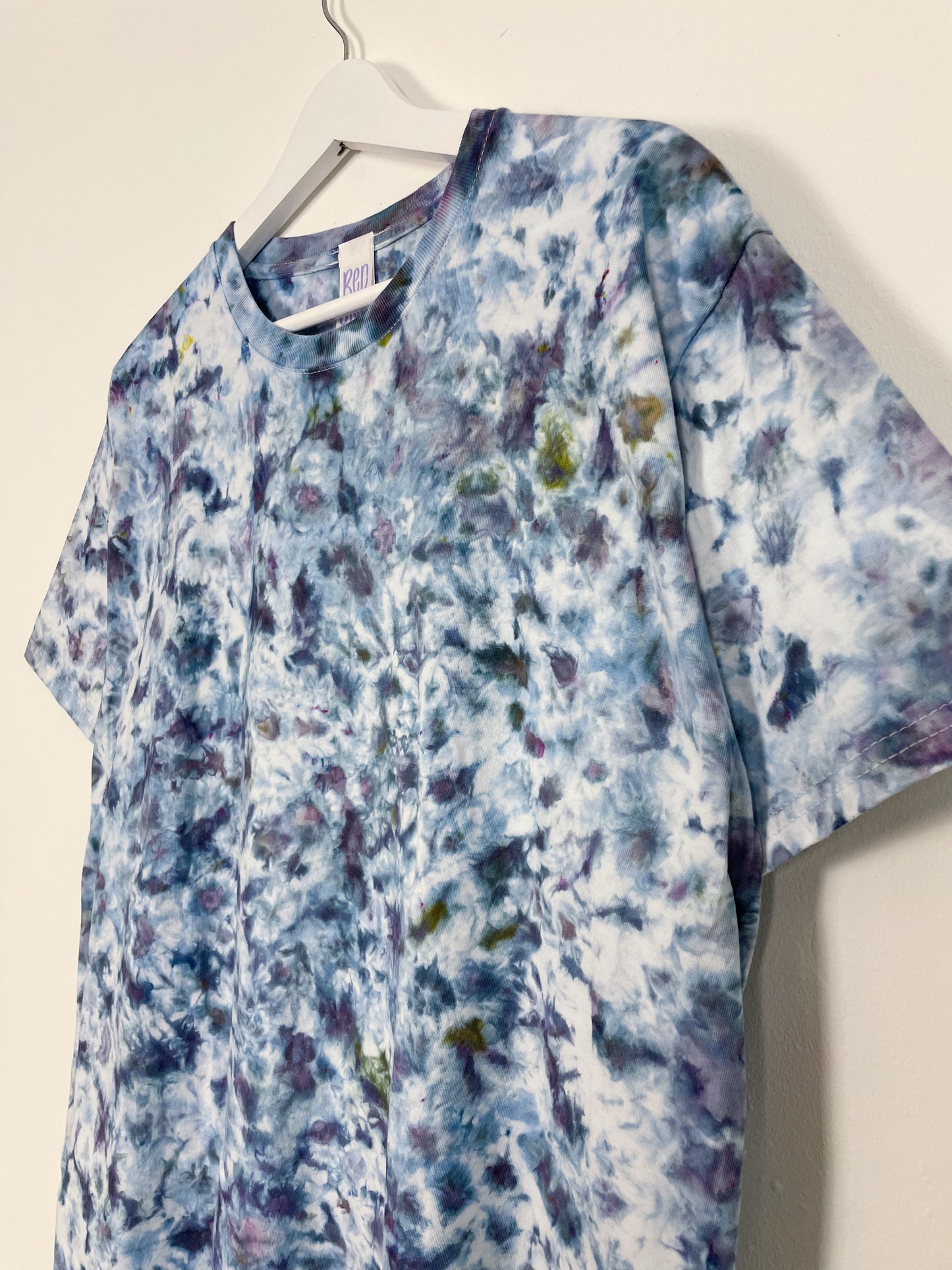 L | Ice Dye Frozen Waves Hand Dyed Ice Tie Dye T-Shirt